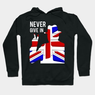 Churchill Never Give In 1 Hoodie